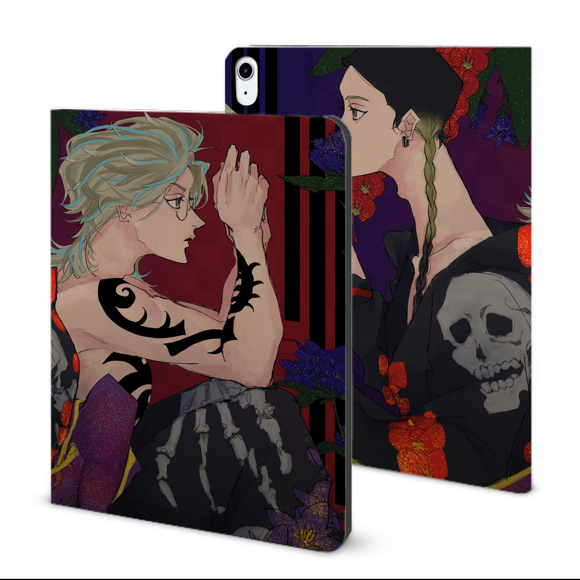 （画像用） 東京リベンジャーズ Tokyo Revengers IPad ケース ブック型 PUレザー TPU 耐衝撃 軽量 薄型 ペン収納なし 全面保護 IPad 各モデル対応
